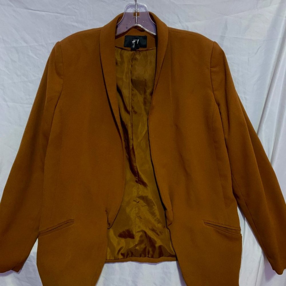 H&M Brown Jacket Blazer - Size XL/12 US